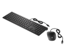 HP Pavilion 400 Wired Slim Keyboard and Mouse Combo Set English Black