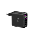 Snug Elite 3 Port Digital Display Wall Charger With Cable 100W - Black (SNPW-PD-135-B)