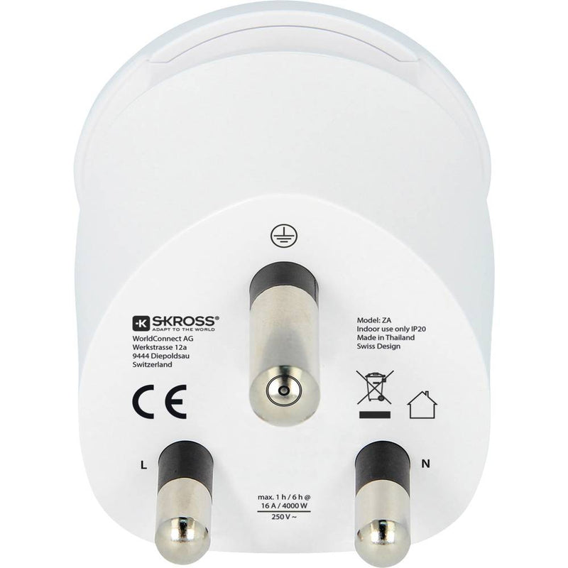 Skross Combo World to South Africa Adapter Plug 1.500202-E