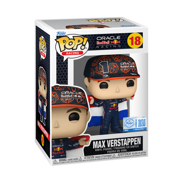 Funko Pop! Racing: Red Bull Racing - Max Verstappen with Dutch Flag (Special Edition) (FN-POP-00094756)