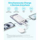Anker Zolo Power Bank 10000mAh 35W With Dual Built-In USB-C Cables - White (A110LH22)