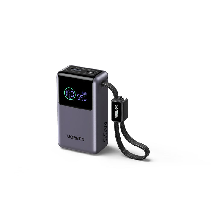 UGREEN Nexode Pro 10000mAh Power Bank 55W With Digital Display & Cable (UG-PB727-85301B)