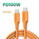 UGREEN Type-C To Type-C Braided Cable 100W 1 Metre - Orange (UG-L502-95493)