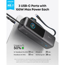 Anker Laptop Power Bank With Retractable Cables 20000mAh 165W - Dark Grey (A1695H11)