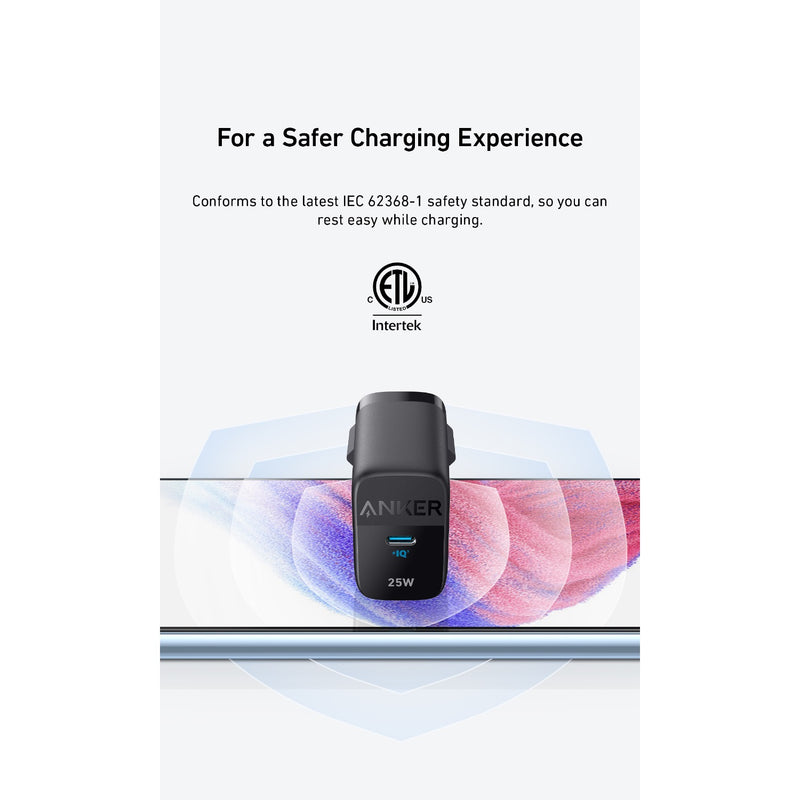 Anker 312 Fast Charger 25W - Black (A2642G11)