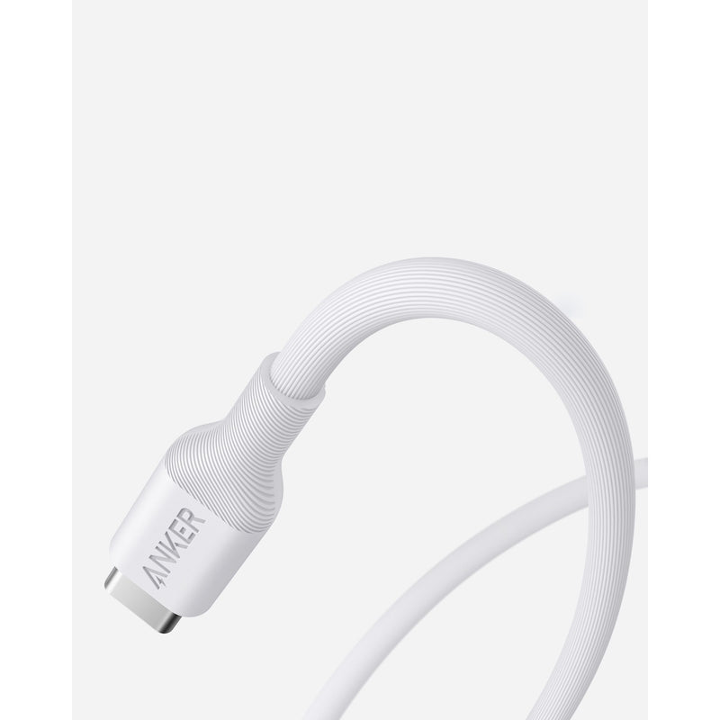 Anker 544 Bio-Based USB C-USB C Cable Fast Charging 140W 0.9M Cable - White (A80F1H21)