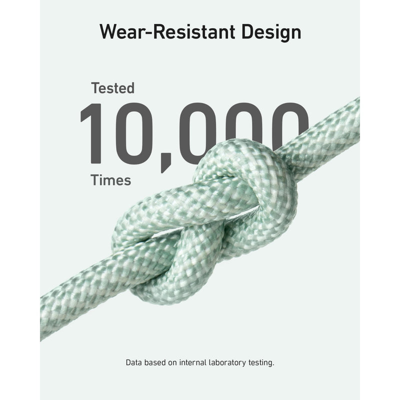 Anker 544 Bio-Based USB C-USB C Cable Fast Charging 140W 0.9M Cable - Green (A80F5H61)