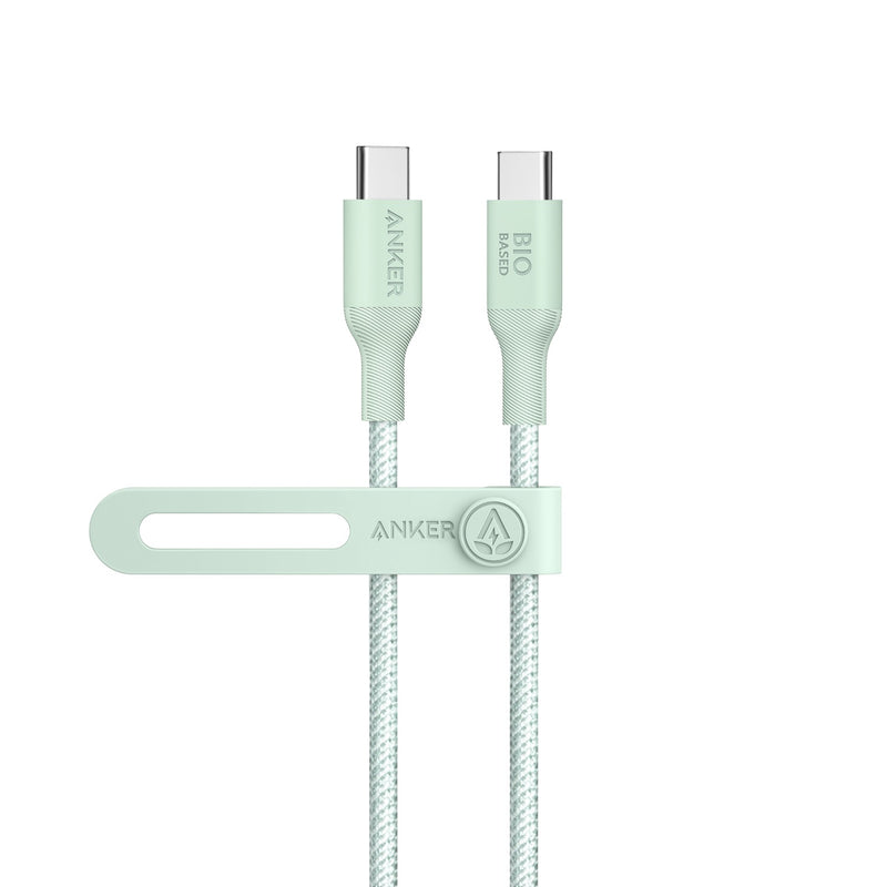 Anker 544 Bio-Based USB C-USB C Cable Fast Charging 140W 0.9M Cable - Green (A80F5H61)