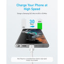 ANKER 322 USB C-USB C 1.8 Metre Braided Cable - White (A81F6H21)