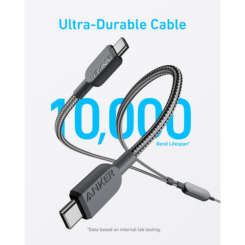 Anker 2-In-1 USB-C To USB-C Cable 140W 1.2M Cable - Black (A8895H11)
