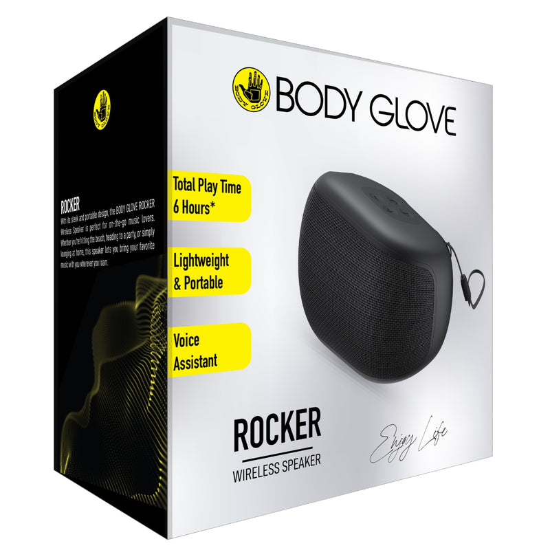 Body Glove ROCKER Wireless Speaker - Black (BGAU-SPKROCK-BK)