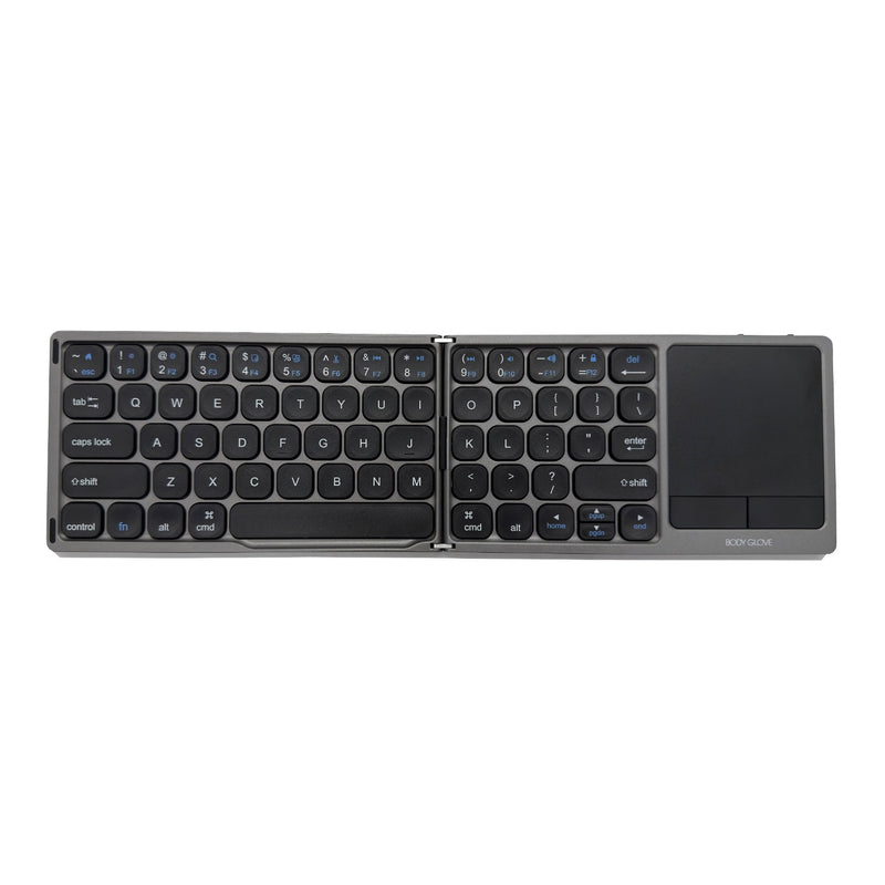 Body Glove Wireless Folding Hinge Keyboard With Touchpad - Black (BGKB-FOLDTCH)