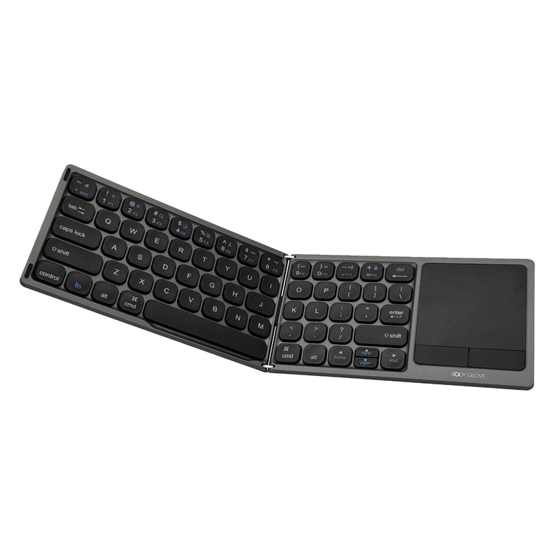 Body Glove Wireless Folding Hinge Keyboard With Touchpad - Black (BGKB-FOLDTCH)