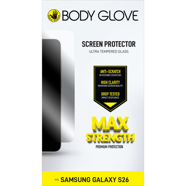 Body Glove Ultra Tempered Glass Screen Protector - Samsung Galaxy S26 - Clear (BGSGUL-GXS26)