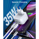 Choetech 2 Port PD Wall Charger - 35W - White (CHO-Q5008-WH)