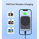 Choetech Magnetic Wireless Car Charger T206-F 15W - Black (CHO-T206-F-BK)