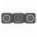 Choetech Foldable 3-in-1 Magnetic Wireless Travel Charger T588-F 15W - Black (CHO-T588-F-BK)