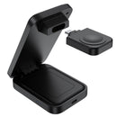 Choetech Fast Wireless 3 In 1 Magnetic Charging Stand T611-F 15W - Black (CHO-T611-F-BK)