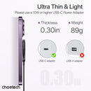 Choetech Fast Wireless Charger With Stand T697-F 15W - Black (CHO-T697-F-BK)