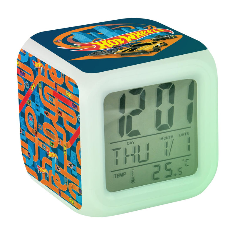 Hot Wheels Digital Clock - Blue (DC01-H-WHT)