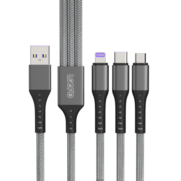 LOOP'D Lite 3 in 1 Multi Cable - 1.2 Metre