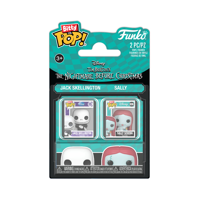 Funko Bitty Pop!: The Nightmare Before Christmas - Jack Skellington & Sally 2 Pack (FN-BIT-00088922)