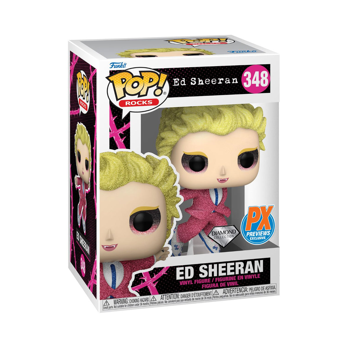 Funko Pop! Rocks: Ed Sheeran - Ed Sheeran (Diamond Collection) (PX Pre