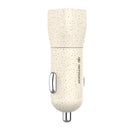 INTOUCH Biodegradable PD/USB Car Charger 20W - Wheat Straw (IT-CLA4011)