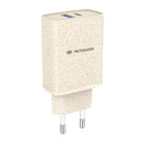 INTOUCH 2 Port PD/USB Eco Wall Charger 20W - Wheat Straw (IT-TCU4010)
