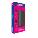 LOOP'D 4LED Indicator Powerbank - 10000mAh Black