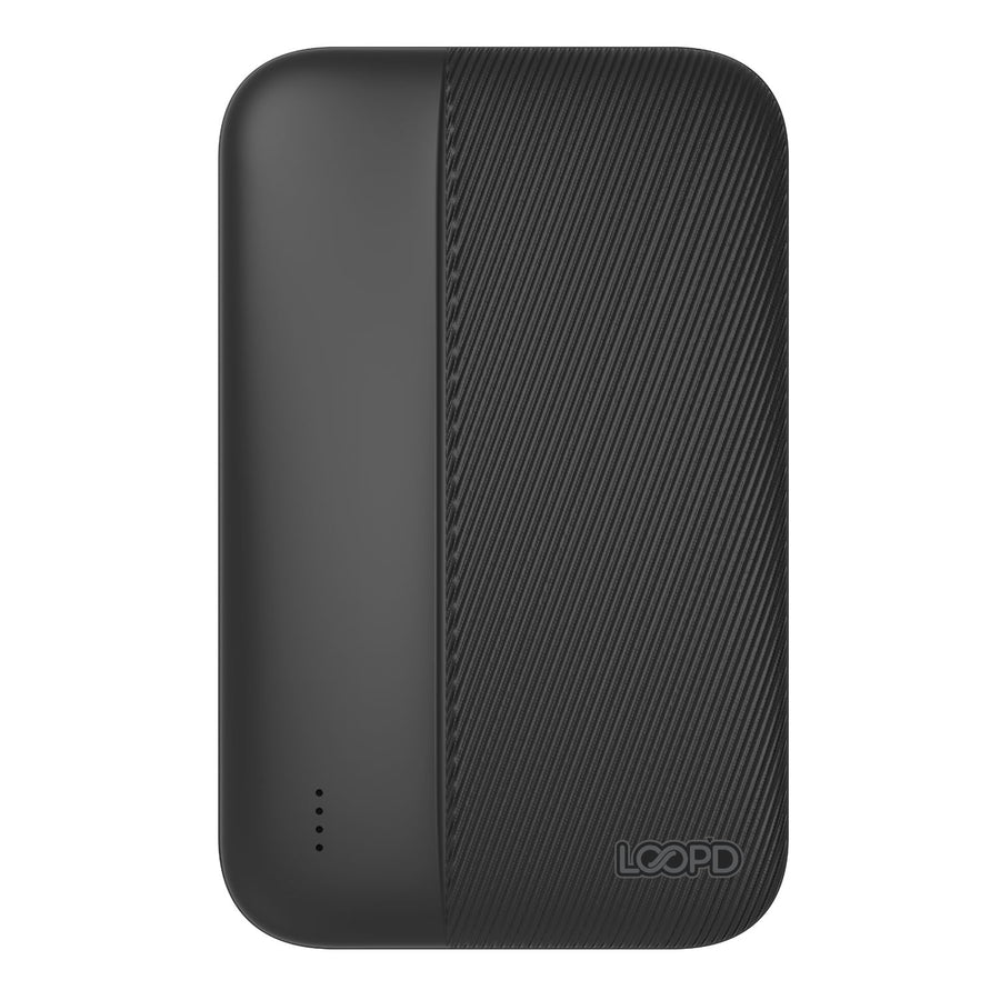 LOOPD 5000MAH 4LED POWERBANK-BLK