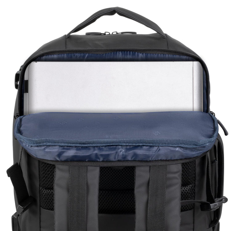 RIVACASE 8465 Tegal ECO Travel Laptop Backpack 17.3 Inch - Black (RIVA-8465-BLACK)