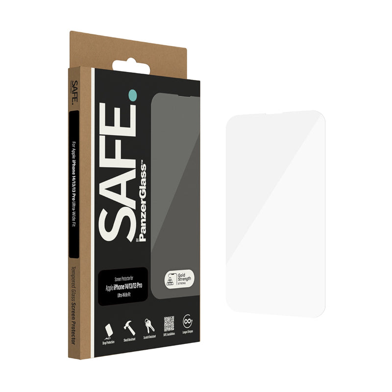 SAFE. By PanzerGlass Screen Protector Ultra Wide Fit - Apple iPhone 14 / iPhone 13 / iPhone 13 Pro (SAFE95148)