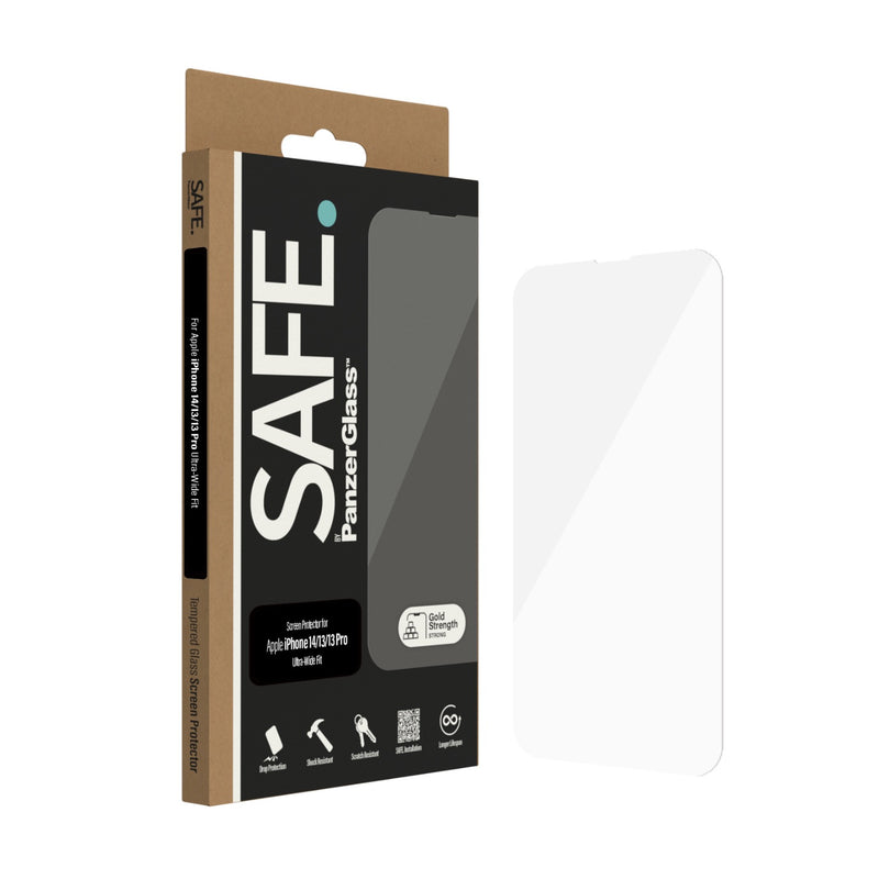 SAFE. By PanzerGlass Screen Protector Ultra Wide Fit - Apple iPhone 14 / iPhone 13 / iPhone 13 Pro (SAFE95148)