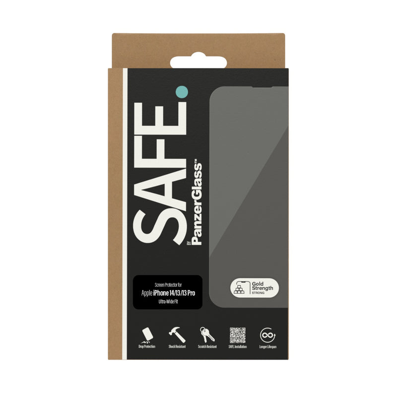 SAFE. By PanzerGlass Screen Protector Ultra Wide Fit - Apple iPhone 14 / iPhone 13 / iPhone 13 Pro (SAFE95148)