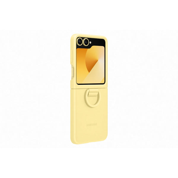 Samsung Silicone Cover With Ring - Samsung Galaxy Z Flip6 - Yellow (SAM-EF-PF741TY)