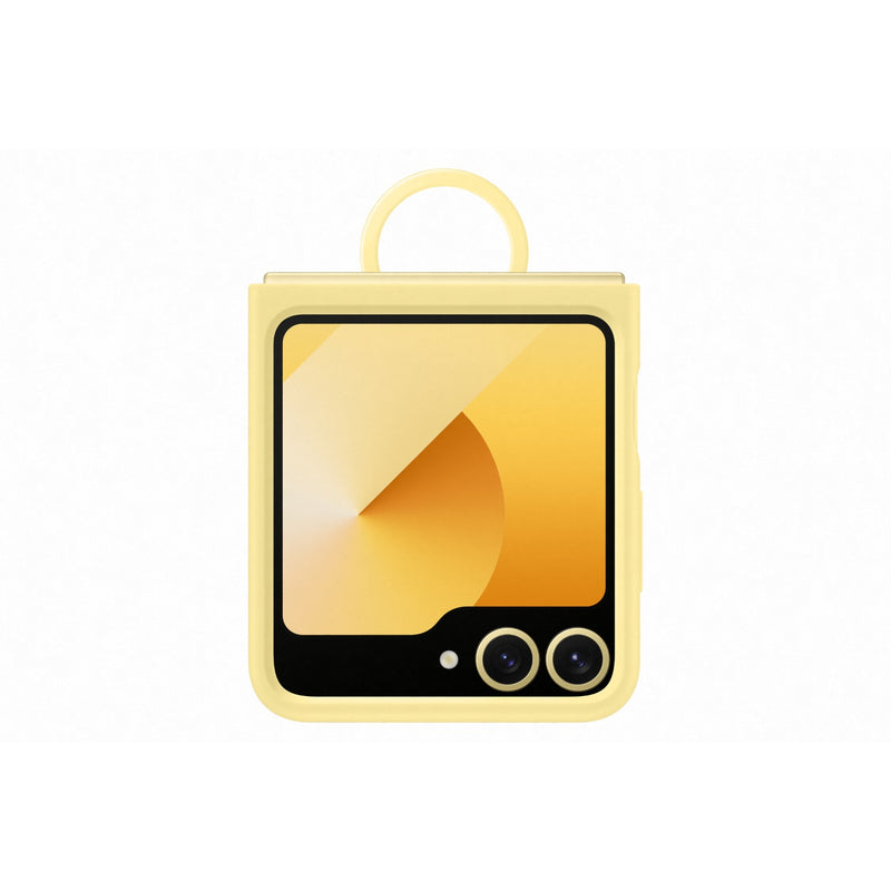 Samsung Silicone Cover With Ring - Samsung Galaxy Z Flip6 - Yellow (SAM-EF-PF741TY)