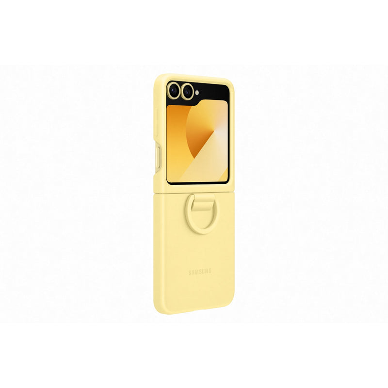 Samsung Silicone Cover With Ring - Samsung Galaxy Z Flip6 - Yellow (SAM-EF-PF741TY)