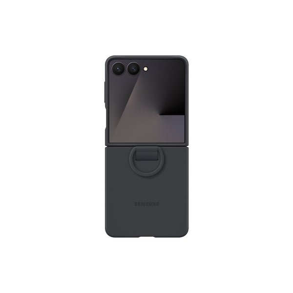 Samsung Silicone Cover With Ring - Samsung Galaxy Z Flip7 - Black (SAM-EF-PF766TB)