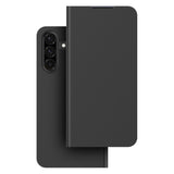 Samsung Mobeen Flip Case With Card Slot  - Samsung Galaxy A17 - Black (SAM-GP-FWA176A)