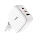 Snug 3 Port PD/USB GaN Wall Charger - 65W - White (SNP-TR-65BUC2-W)