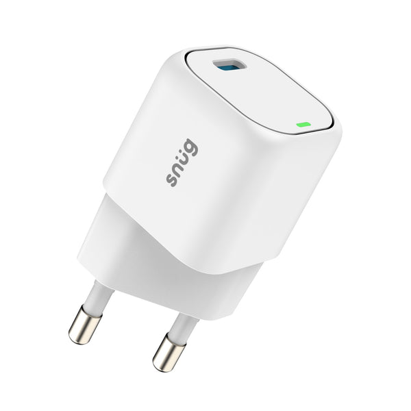 Snug 1 Port Mini Type C PD Home Charger - 25W - White (SNPW-1MINI25-WH)