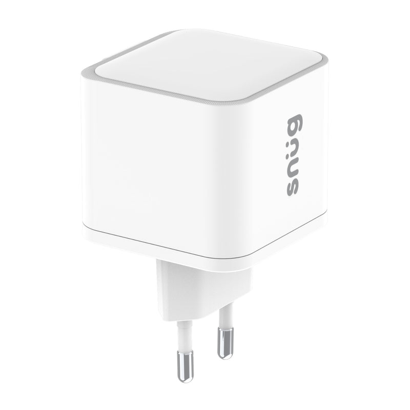Snug 1 Port PD Charger With Retractable Cable - 35W - White (SNPW-1P35WRET-W)