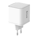 Snug 2 Port PD/USB Charger With Retractable Cable - 65W - White (SNPW-2P65WRET-W)