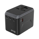 SNUG 5 Port Universal Travel Adapter - 25W - Black (SNPW-UNI25W-B)
