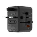 SNUG 5 Port Universal Travel Adapter - 25W - Black (SNPW-UNI25W-B)
