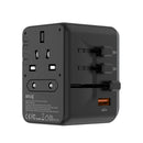 SNUG 5 Port Universal Travel Adapter - 25W - Black (SNPW-UNI25W-B)