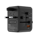 SNUG 5 Port Universal Travel Adapter - 45W - Black (SNPW-UNI45W-B)