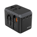 SNUG 5 Port Universal Travel Adapter - 65W - Black (SNPW-UNI65W-B)