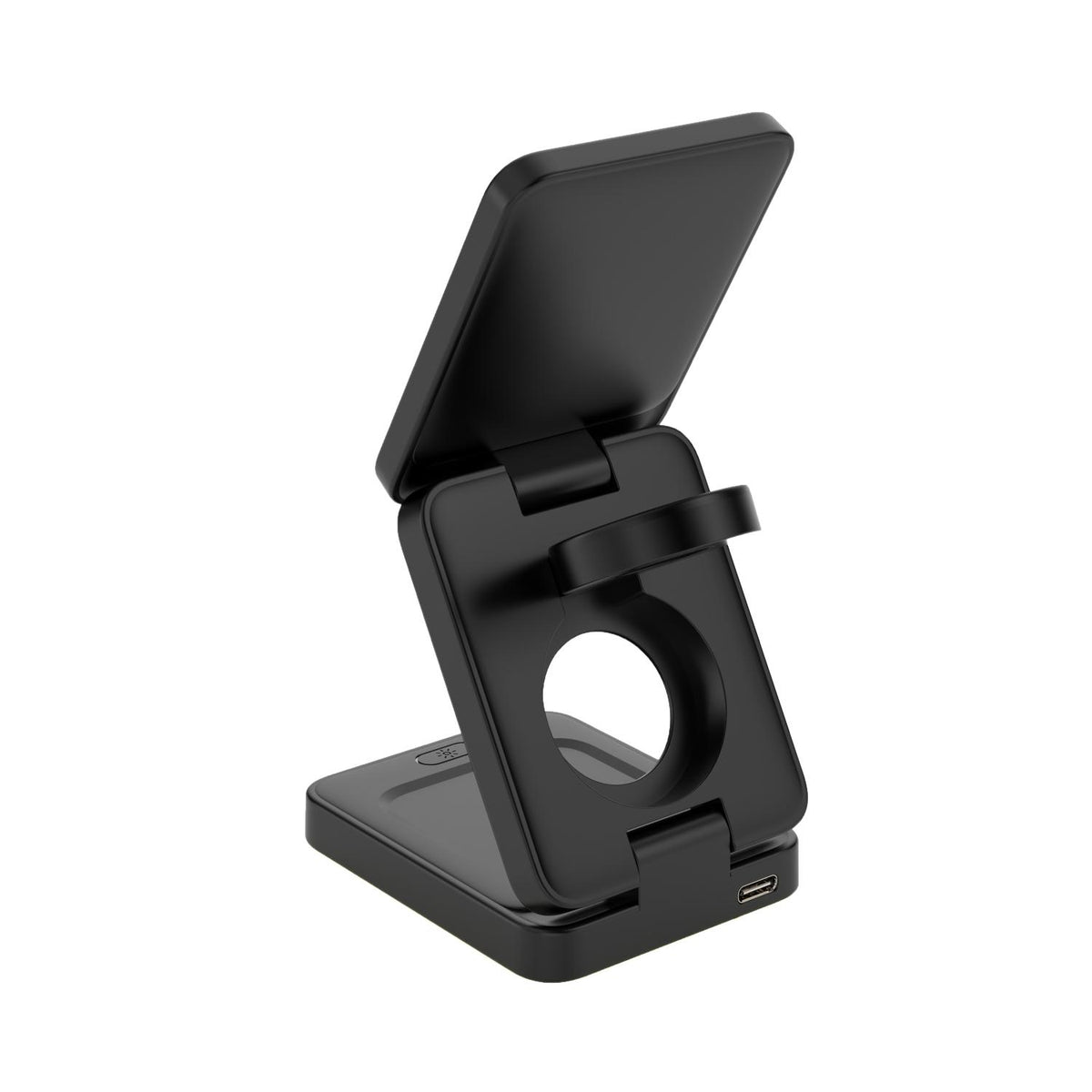Snug 3-In-1 Magnetic Wireless Travel Charger 15W - Black (SNWI-3IN1TRV